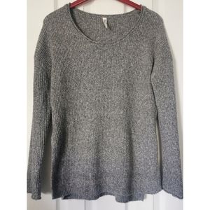 2/$15‼️Grey melange sweater with side slits